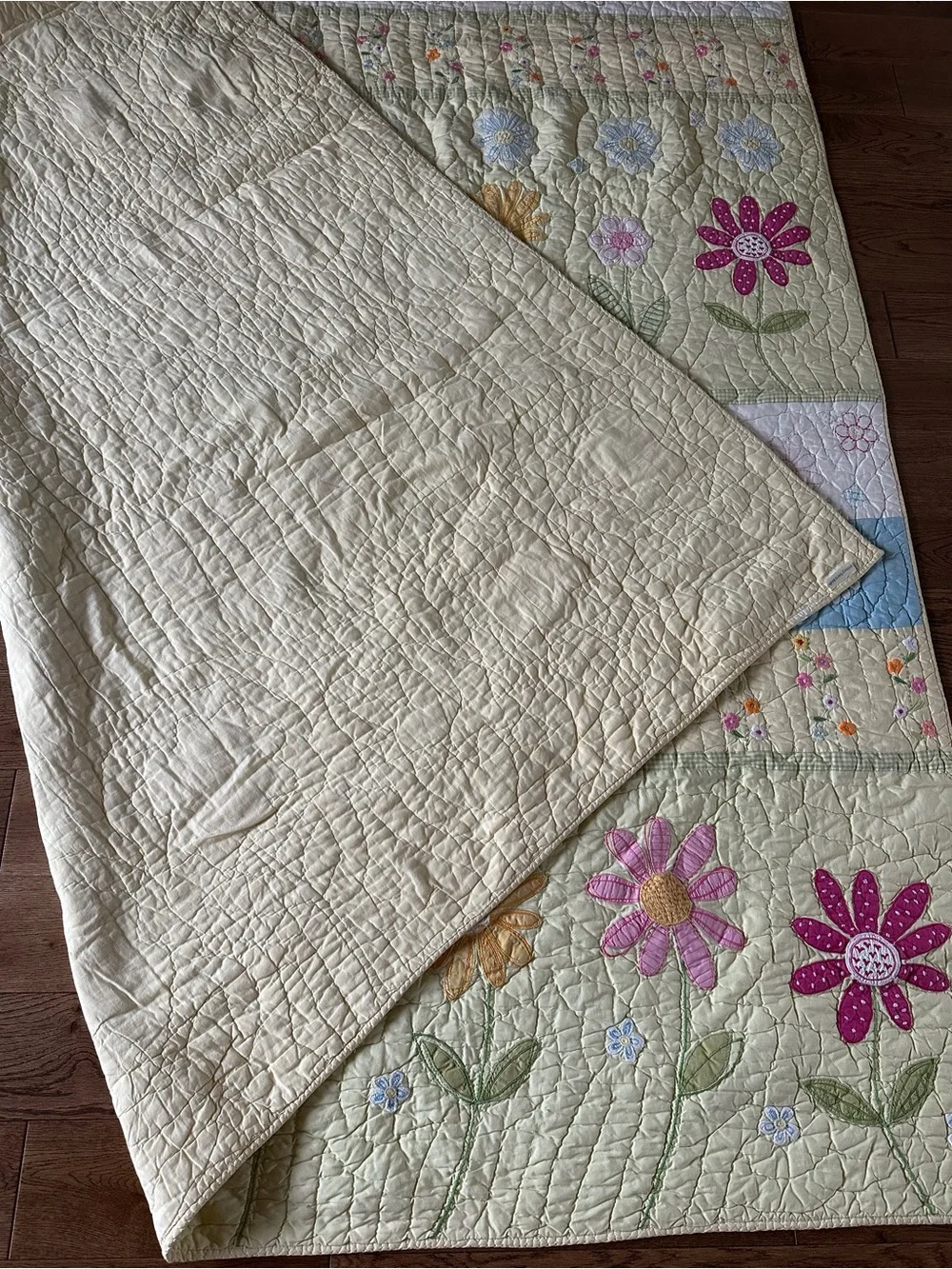 Pottery Barn Floral Quilt Kids Full/ Double Cotton